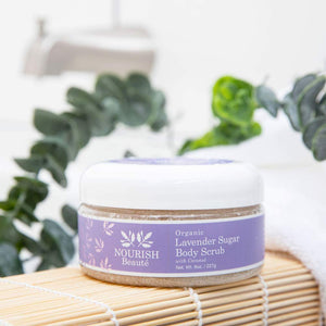 Organic Lavender Sugar Body Scrub with Coconut